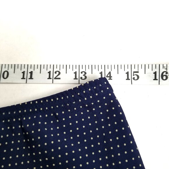 Suits Us Navy Polka Dot Blazer Skirt Suit Set Size 9/10 Professional Y2K Preppy - Picture 14 of 15